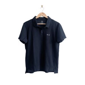 Oakley Mens Top Classic Polo Shirt Collared Short Sleeve Black Large